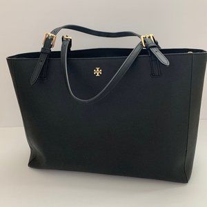 Tory Burch Emerson Buckle Tote Black